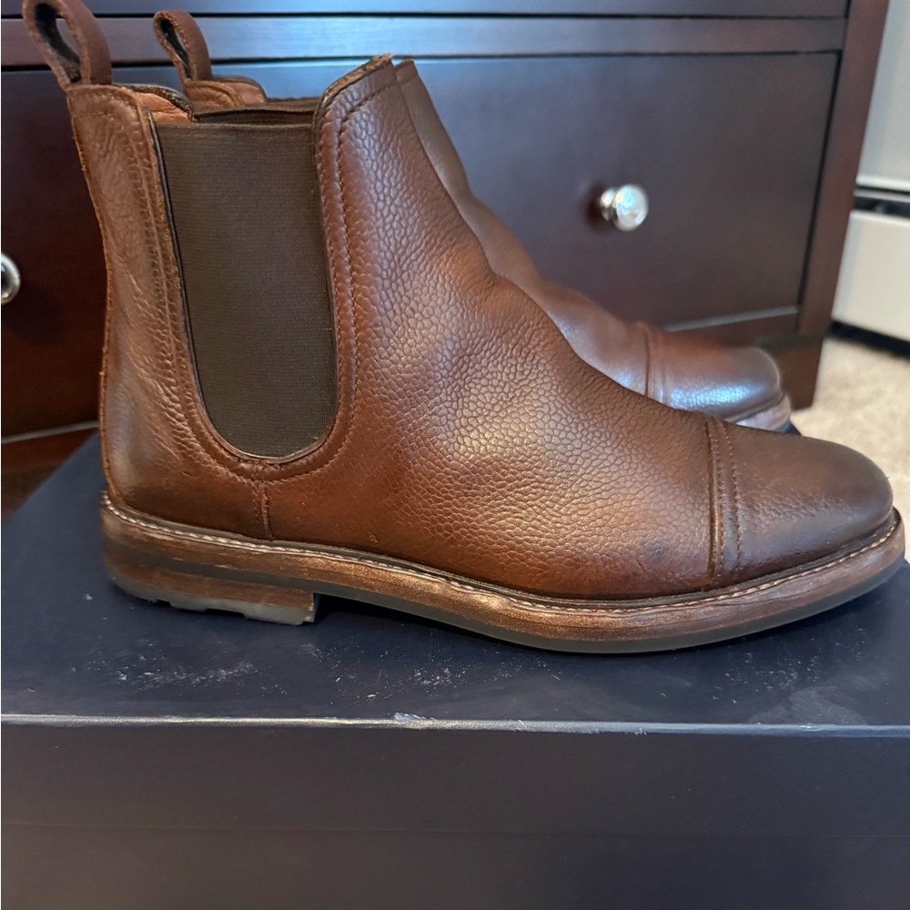 Ralph Lauren Dark Brown Leather Boots